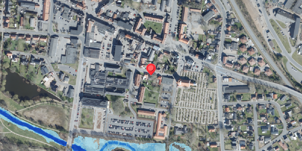 Oversvømmelsesrisiko fra vandløb på Solvej 5, 7200 Grindsted