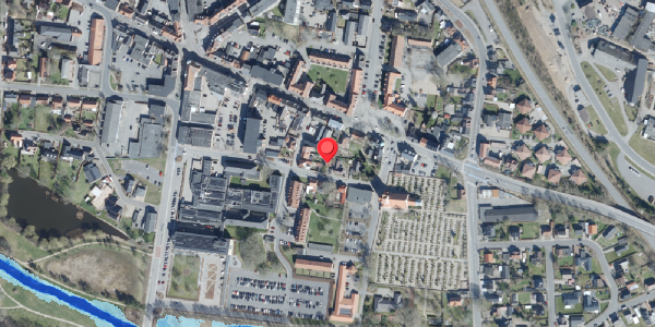 Oversvømmelsesrisiko fra vandløb på Solvej 8, 7200 Grindsted