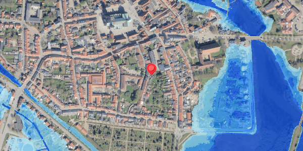 Oversvømmelsesrisiko fra vandløb på Bispegade 7, 6760 Ribe