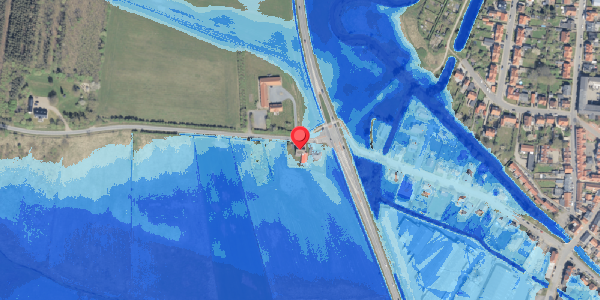 Oversvømmelsesrisiko fra vandløb på Bjerrumvej 3, 6760 Ribe