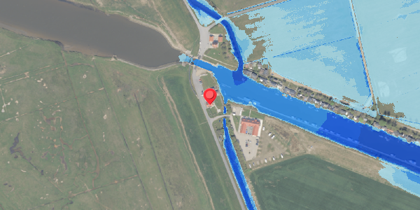 Oversvømmelsesrisiko fra vandløb på Bjerrumvej 32, 6760 Ribe