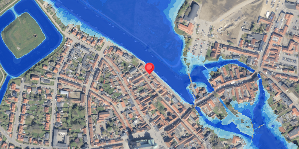 Oversvømmelsesrisiko fra vandløb på Bredeslippe 8, 6760 Ribe