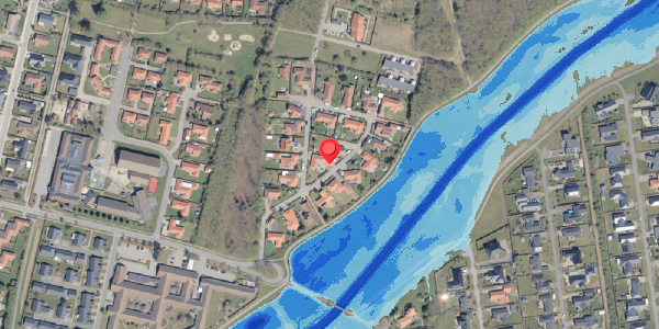 Oversvømmelsesrisiko fra vandløb på Engparken 3, 6760 Ribe