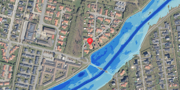 Oversvømmelsesrisiko fra vandløb på Engparken 4, 6760 Ribe