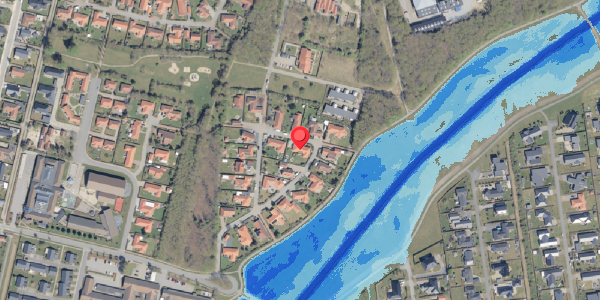 Oversvømmelsesrisiko fra vandløb på Engparken 7, 6760 Ribe