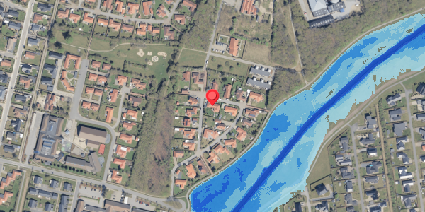 Oversvømmelsesrisiko fra vandløb på Engparken 9, 6760 Ribe