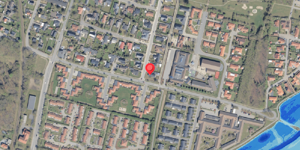 Oversvømmelsesrisiko fra vandløb på Falkevej 2, 6760 Ribe