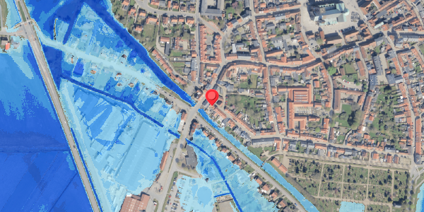 Oversvømmelsesrisiko fra vandløb på Gravsgade 2, 6760 Ribe