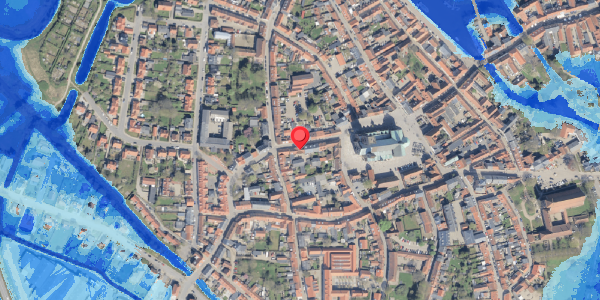 Oversvømmelsesrisiko fra vandløb på Grydergade 9A, . , 6760 Ribe