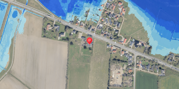 Oversvømmelsesrisiko fra vandløb på Haderslevvej 36, 6760 Ribe
