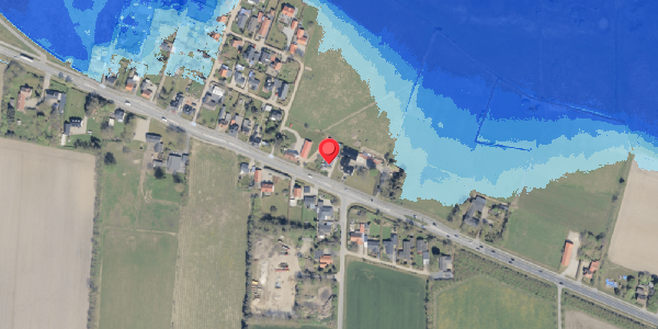 Oversvømmelsesrisiko fra vandløb på Haderslevvej 45, 6760 Ribe