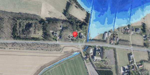 Oversvømmelsesrisiko fra vandløb på Haderslevvej 137, 6760 Ribe