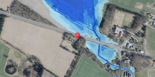 Oversvømmelsesrisiko fra vandløb på Haderslevvej 140, 6760 Ribe