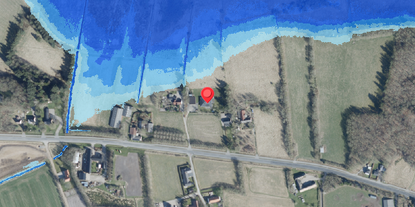 Oversvømmelsesrisiko fra vandløb på Haderslevvej 153, 6760 Ribe