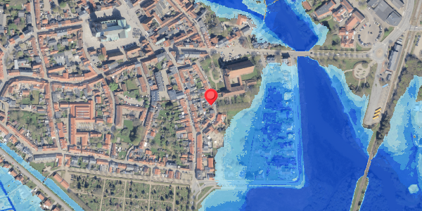 Oversvømmelsesrisiko fra vandløb på Klostergade 24, 6760 Ribe