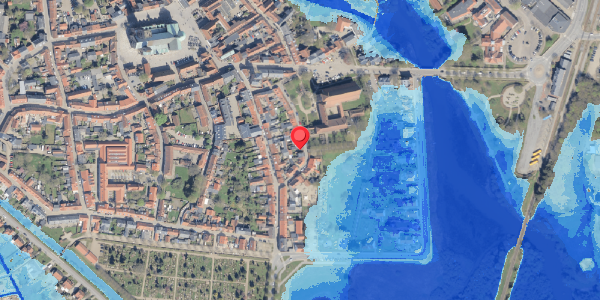 Oversvømmelsesrisiko fra vandløb på Klostergade 26, 6760 Ribe