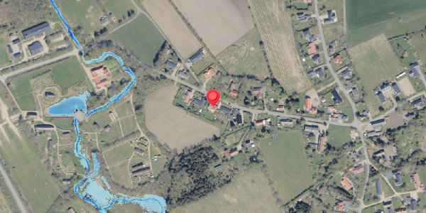 Oversvømmelsesrisiko fra vandløb på Lustrupvej 8, . , 6760 Ribe