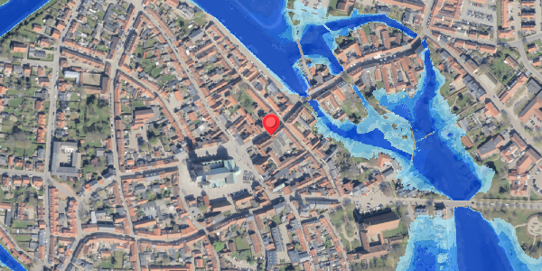 Oversvømmelsesrisiko fra vandløb på Overdammen 4, 6760 Ribe