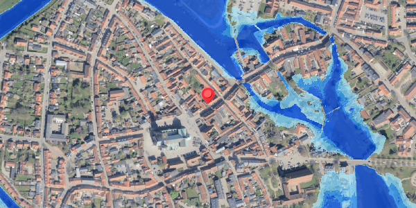 Oversvømmelsesrisiko fra vandløb på Overdammen 5A, . , 6760 Ribe