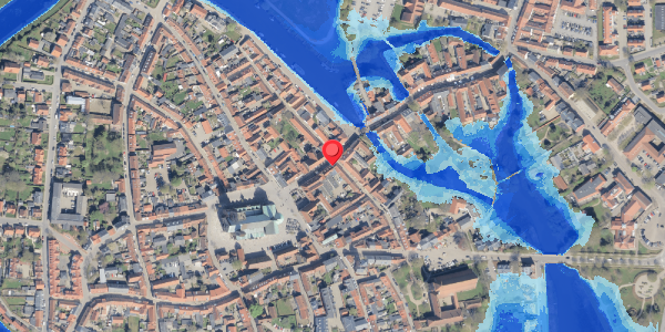 Oversvømmelsesrisiko fra vandløb på Overdammen 8, 6760 Ribe