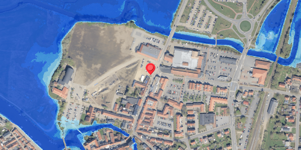 Oversvømmelsesrisiko fra vandløb på Saltgade 13, 6760 Ribe