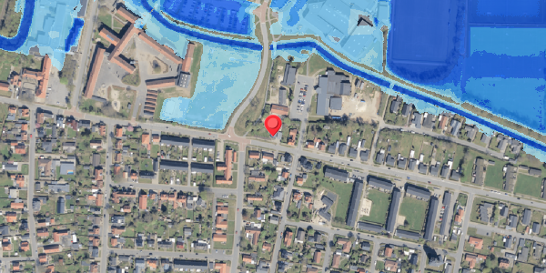 Oversvømmelsesrisiko fra vandløb på Seminarievej 21, 6760 Ribe