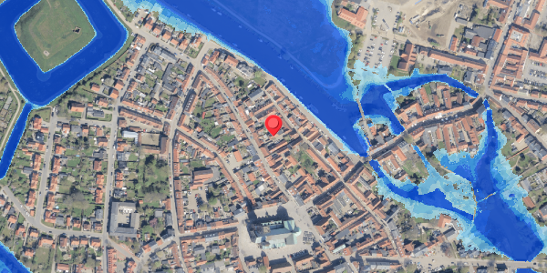Oversvømmelsesrisiko fra vandløb på Skomagerslippe 3, 6760 Ribe