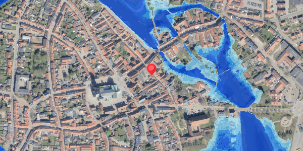 Oversvømmelsesrisiko fra vandløb på Sortebrødregade 4, 6760 Ribe