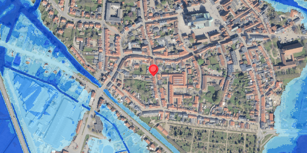 Oversvømmelsesrisiko fra vandløb på Sviegade 8, 6760 Ribe
