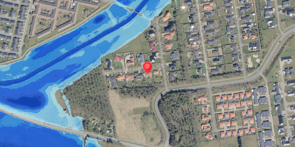Oversvømmelsesrisiko fra vandløb på Tornums Alle 3, . , 6760 Ribe