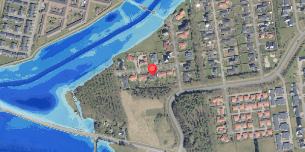 Oversvømmelsesrisiko fra vandløb på Tornums Alle 5, . , 6760 Ribe