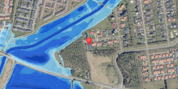 Oversvømmelsesrisiko fra vandløb på Tornums Alle 11, . , 6760 Ribe