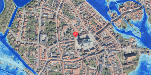 Oversvømmelsesrisiko fra vandløb på Torvet 18, 6760 Ribe