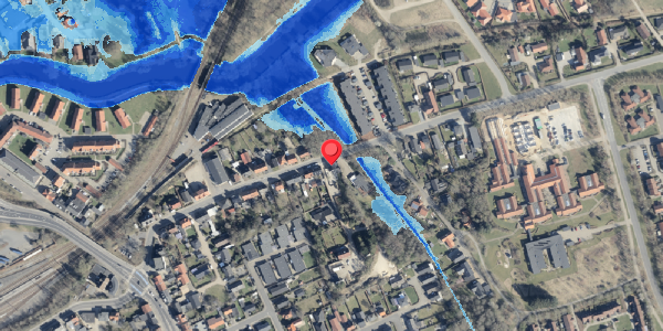 Oversvømmelsesrisiko fra vandløb på Gellerupvej 28, 6800 Varde