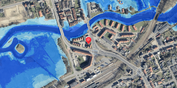 Oversvømmelsesrisiko fra vandløb på Torvegade 71, . , 6800 Varde