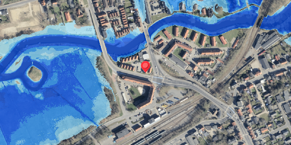 Oversvømmelsesrisiko fra vandløb på Torvegade 83, . , 6800 Varde