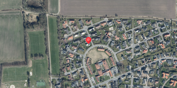 Oversvømmelsesrisiko fra vandløb på Baslund 39, 6600 Vejen