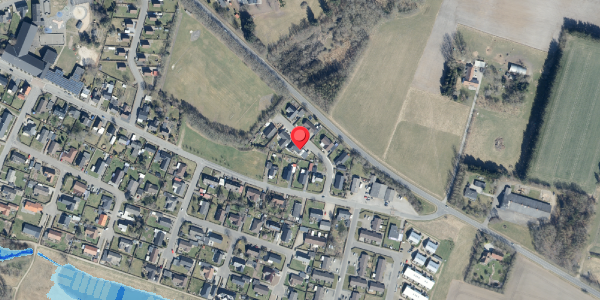 Oversvømmelsesrisiko fra vandløb på Irisvej 1, 6823 Ansager