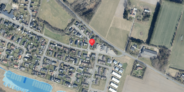 Oversvømmelsesrisiko fra vandløb på Irisvej 2, 6823 Ansager