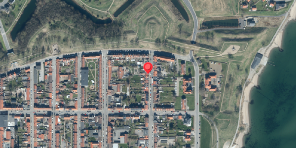 Oversvømmelsesrisiko fra vandløb på Dronningensgade 10, 7000 Fredericia