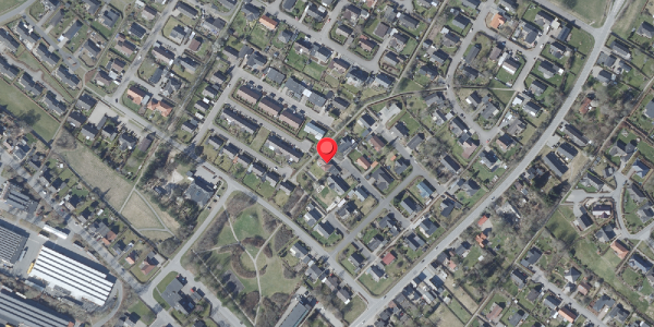 Oversvømmelsesrisiko fra vandløb på Blichersvej 13, 8752 Østbirk