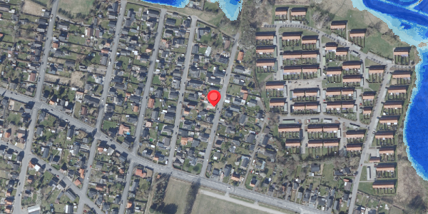 Oversvømmelsesrisiko fra vandløb på Honoresvej 21, 8700 Horsens