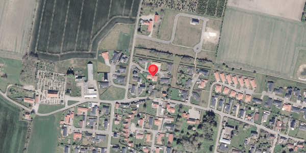 Oversvømmelsesrisiko fra vandløb på Agertoften 2, 7130 Juelsminde