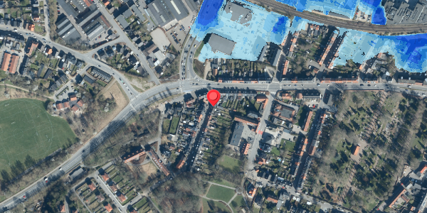 Oversvømmelsesrisiko fra vandløb på Bjerggade 3, 6000 Kolding