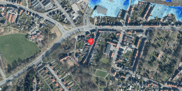 Oversvømmelsesrisiko fra vandløb på Bjerggade 16, . , 6000 Kolding