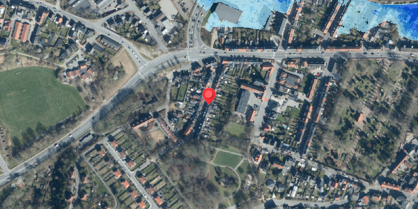 Oversvømmelsesrisiko fra vandløb på Bjerggade 23, 6000 Kolding