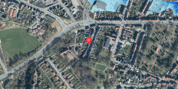 Oversvømmelsesrisiko fra vandløb på Bjerggade 24, . , 6000 Kolding