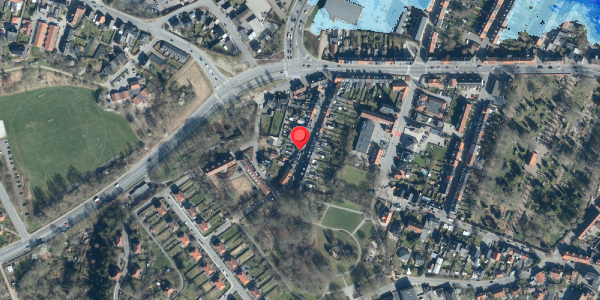 Oversvømmelsesrisiko fra vandløb på Bjerggade 28, . , 6000 Kolding