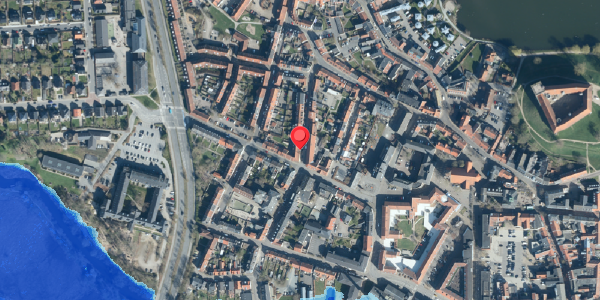 Oversvømmelsesrisiko fra vandløb på Borgergade 18, . , 6000 Kolding