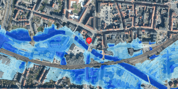 Oversvømmelsesrisiko fra vandløb på Bredgade 14, . , 6000 Kolding